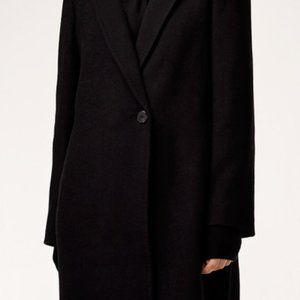 Aritzia Babaton Stedman Wool Coat Black - Size XS